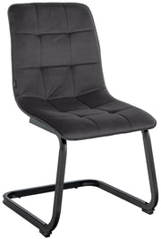 Eetkamerstoel Vermont Velvet zwart schwarz