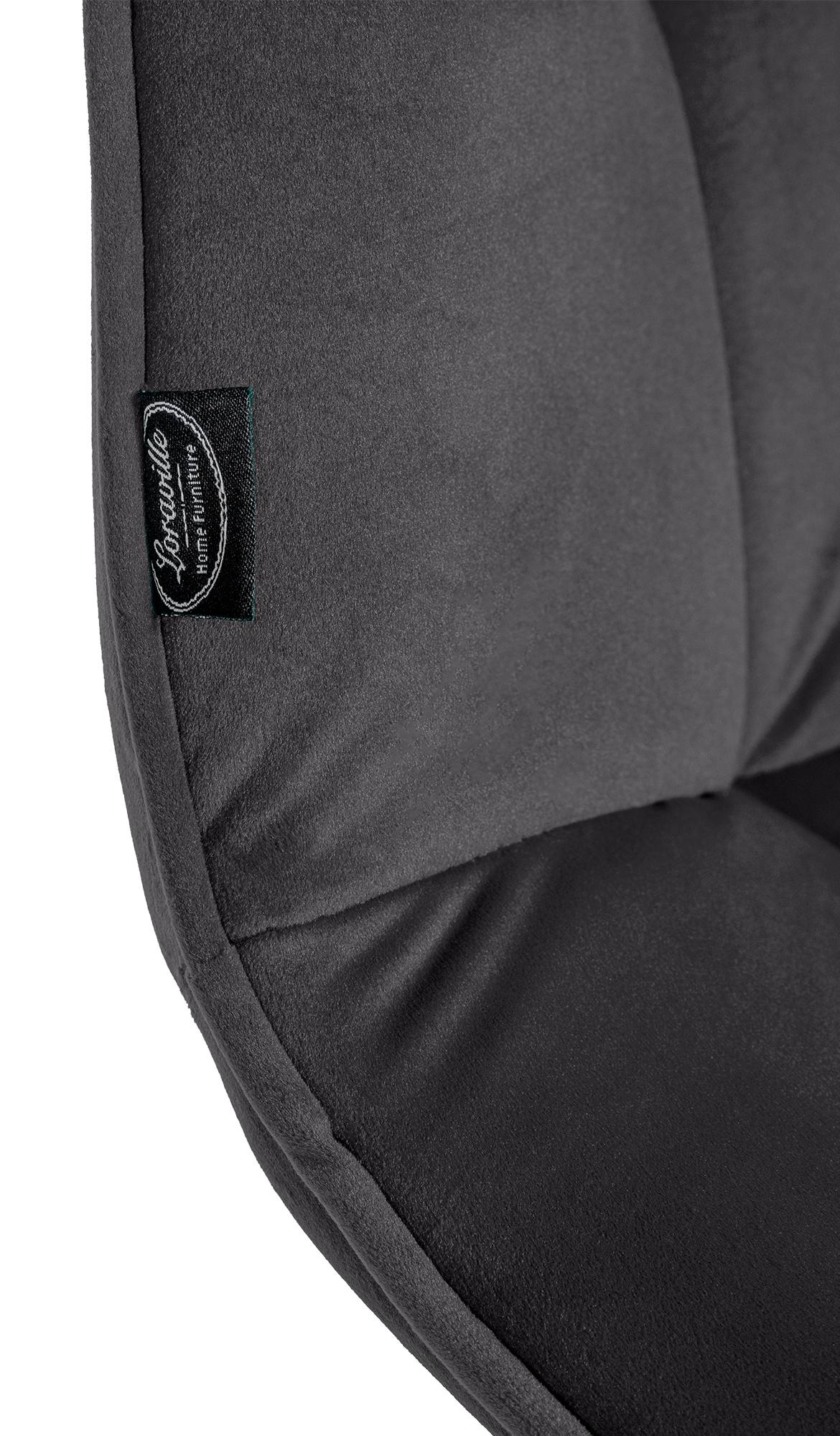 Eetkamerstoel Vermont Velvet zwart schwarz