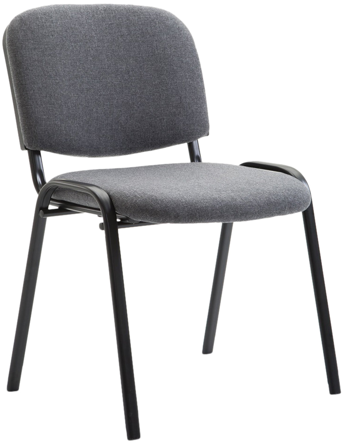 Bezoekersstoel Ken Stof grijs grau