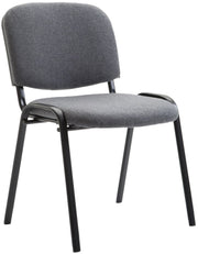 Bezoekersstoel Ken Stof grijs grau