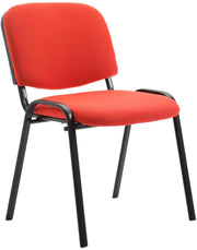 Bezoekersstoel Ken Stof rood rot