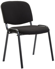 Bezoekersstoel Ken Stof zwart schwarz