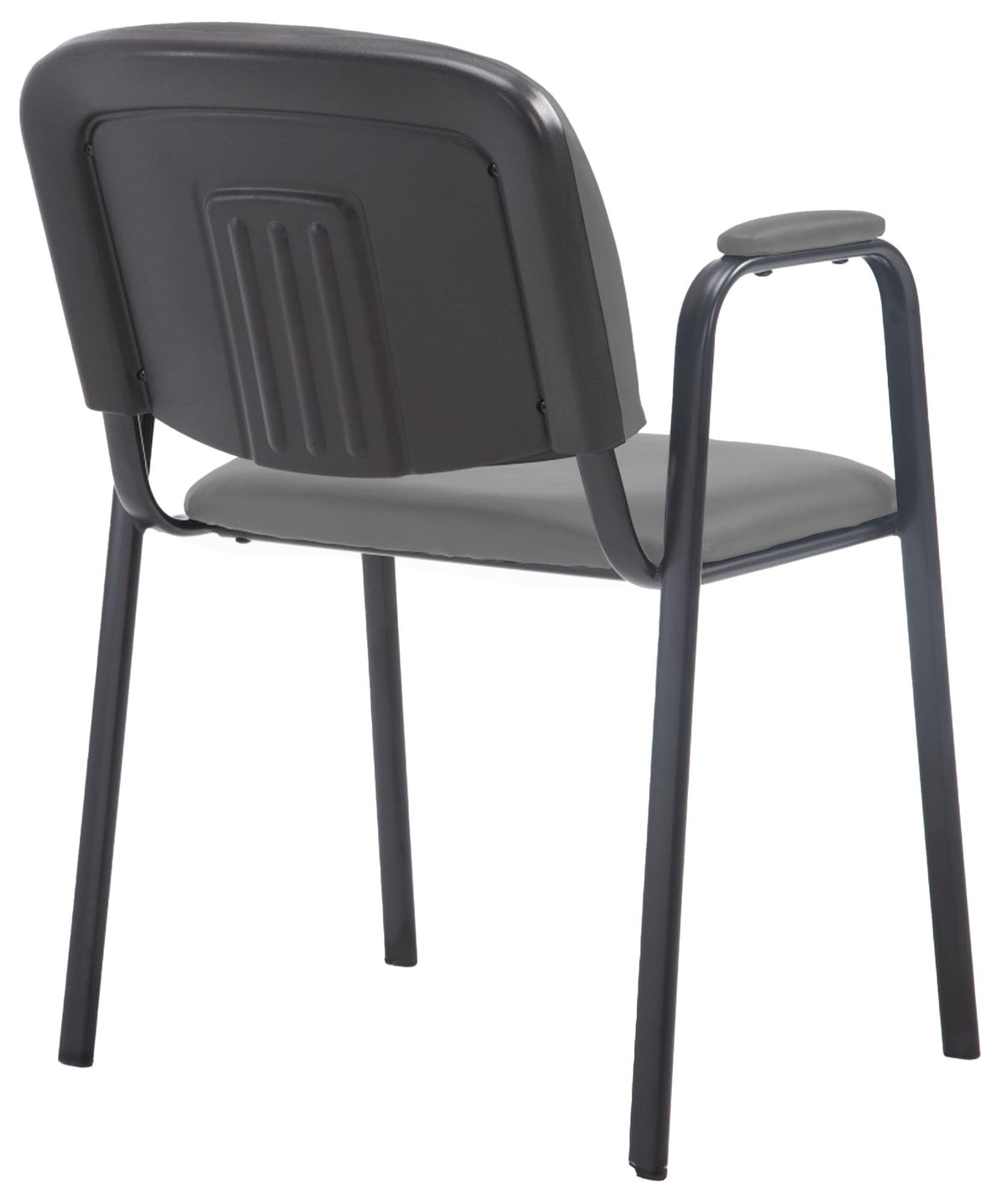 Stapelstoel Ken Pro Kunstleer grijs grau