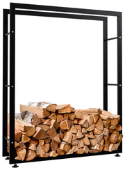 Brandhoutrek Keri zwart,25x100x125 cm schwarz
