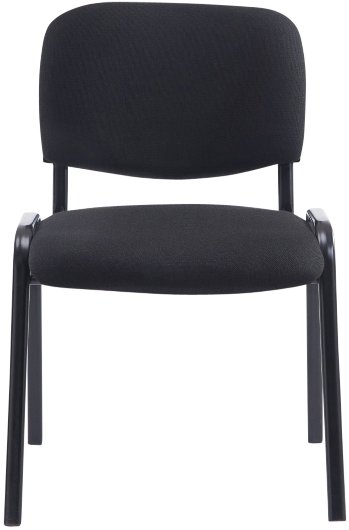 Bezoekersstoel XL Ken Stof zwart schwarz