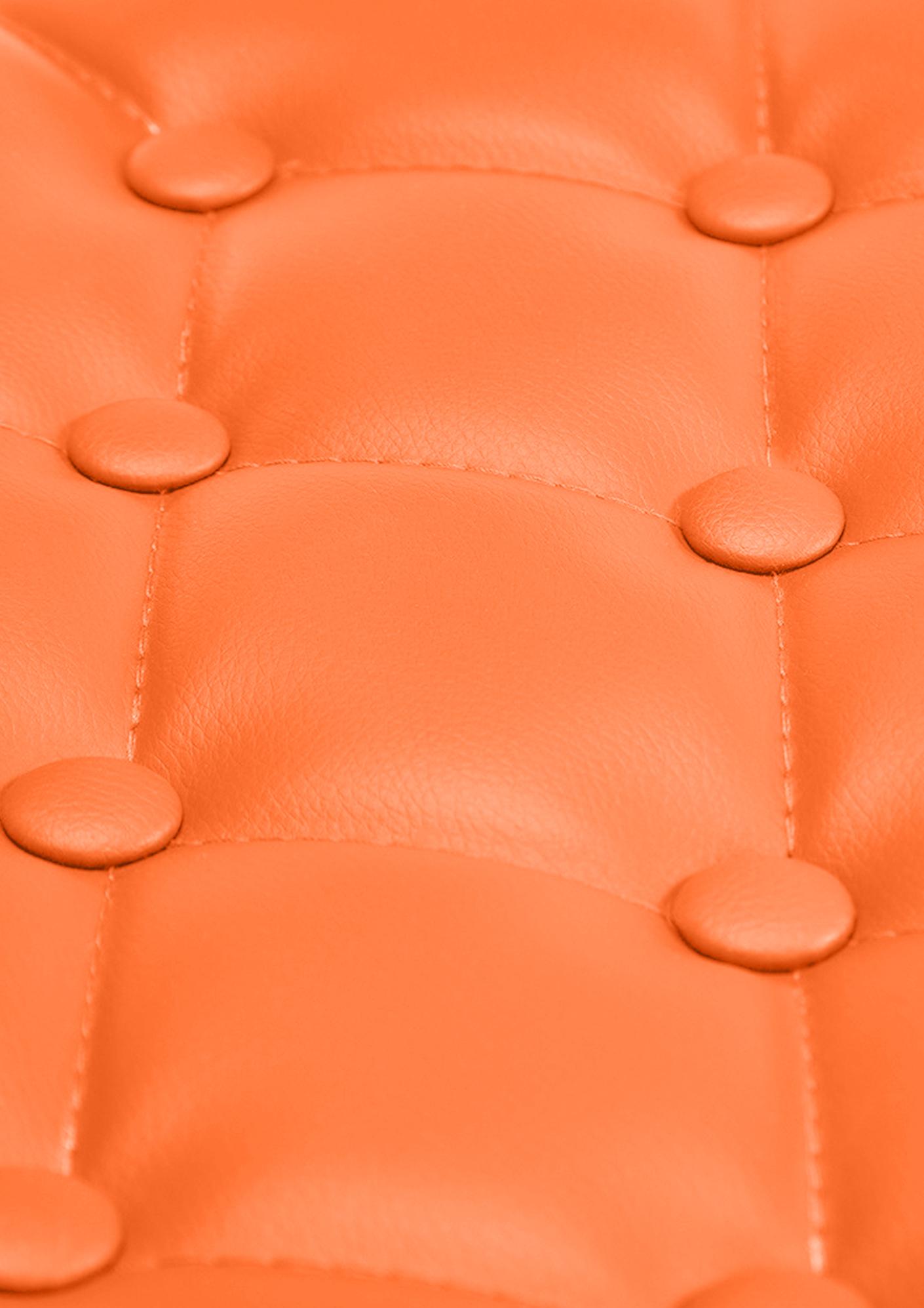 Barkruk Dublin oranje,chroom orange