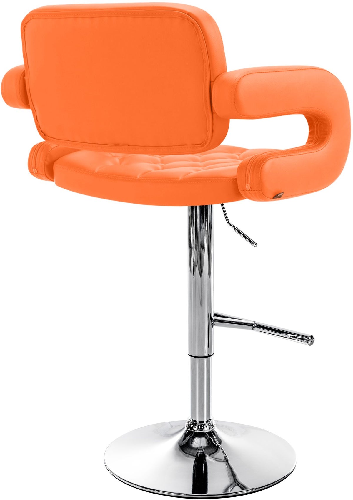 Barkruk Dublin oranje,chroom orange