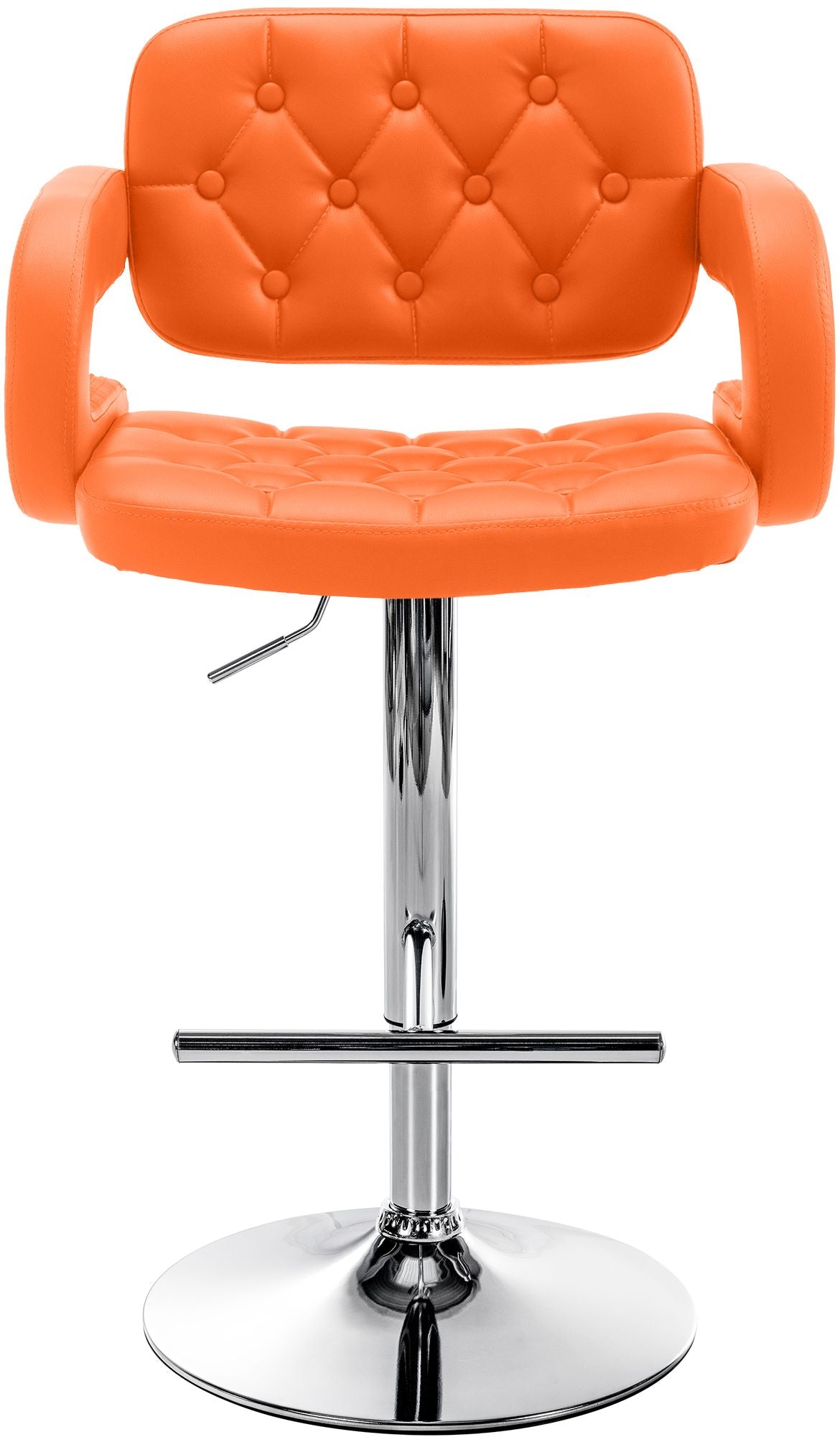 Barkruk Dublin oranje,chroom orange