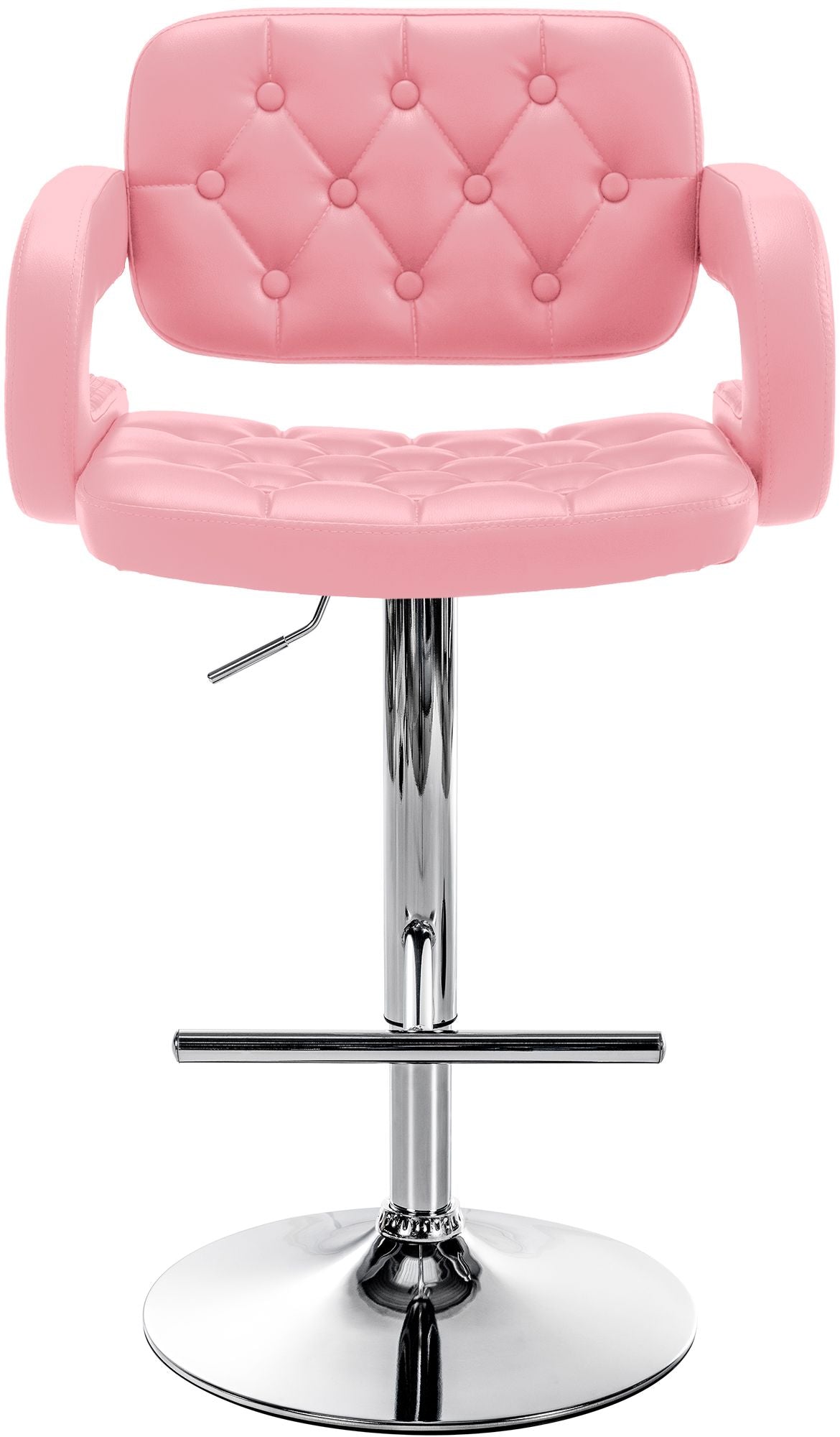 Barkruk Dublin roze,chroom pink