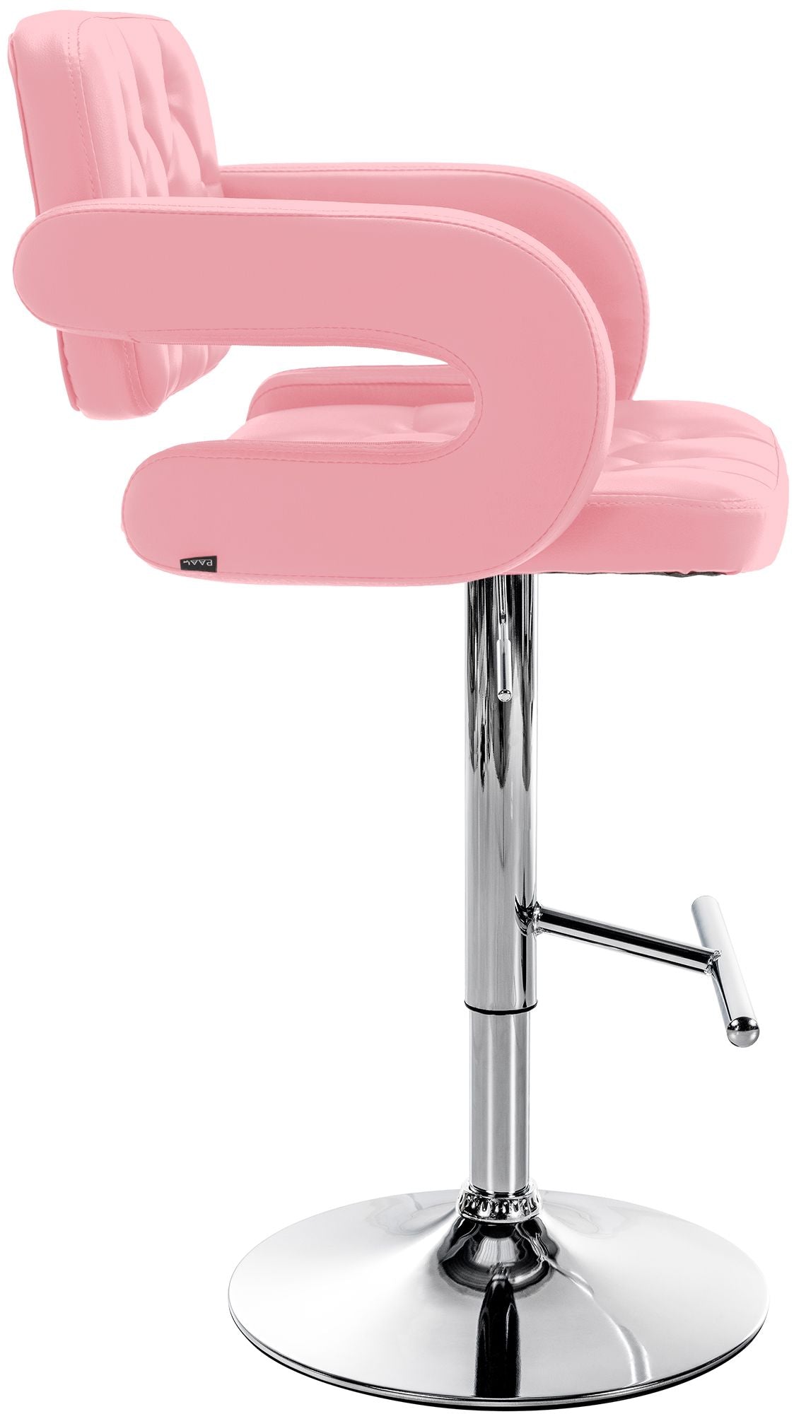 Barkruk Dublin roze,chroom pink
