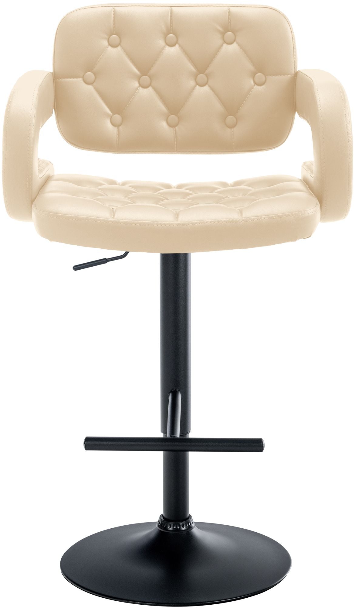 Barkruk Dublin creme,zwart creme