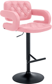 Barkruk Dublin roze,zwart pink