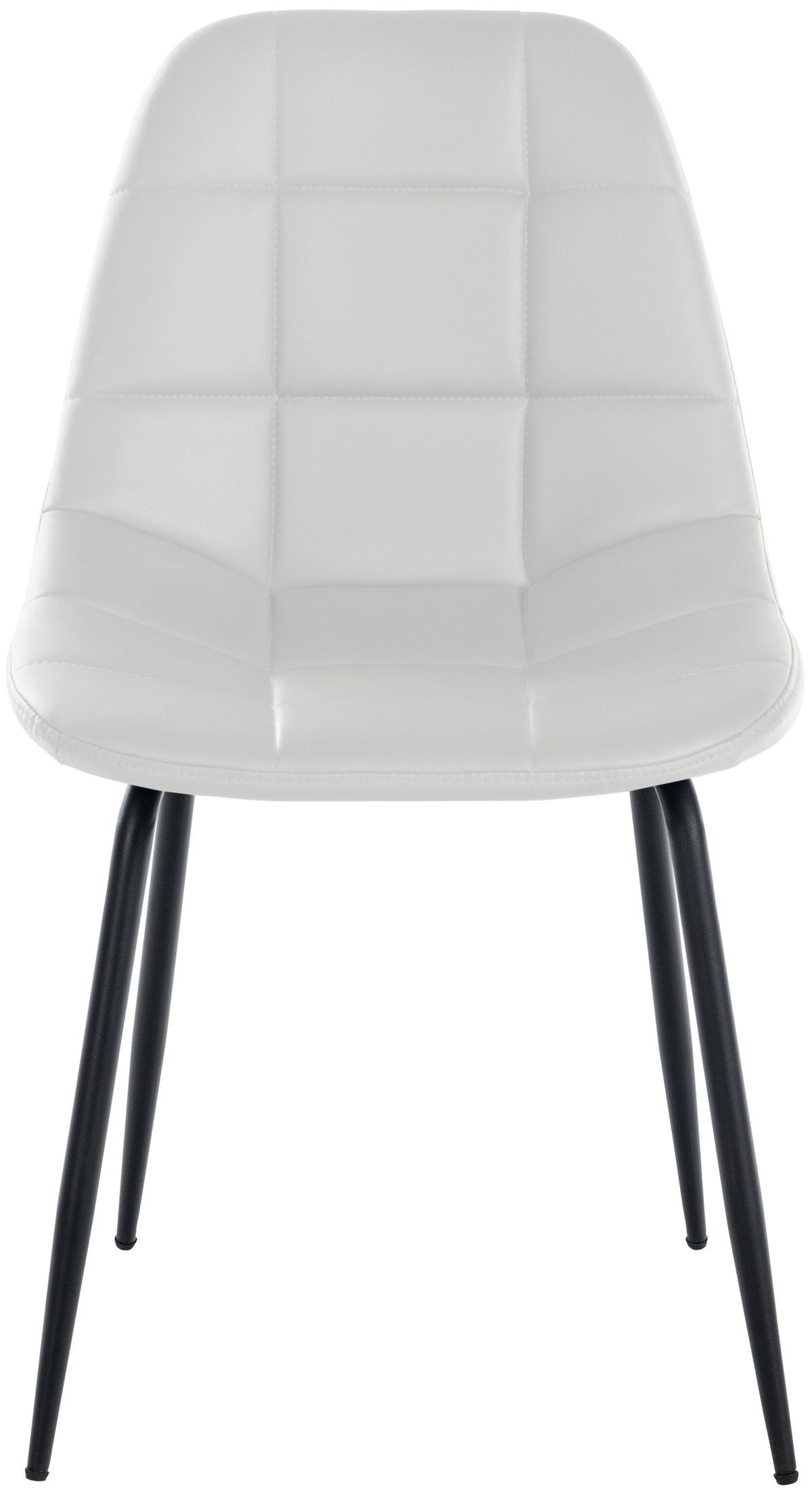 Set van 2 Eetkamerstoelen Tom wit,Kunstleer weiß