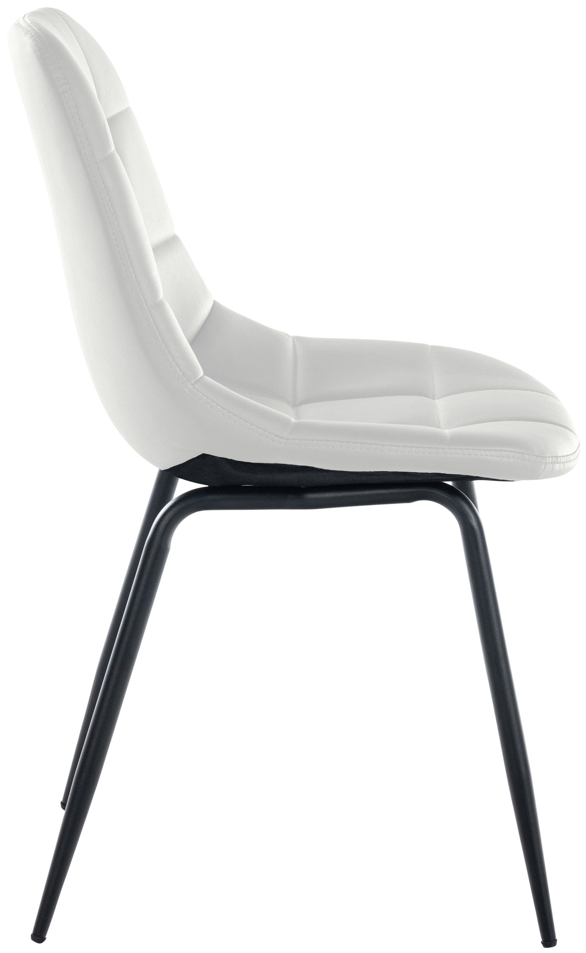 Set van 2 Eetkamerstoelen Tom wit,Kunstleer weiß