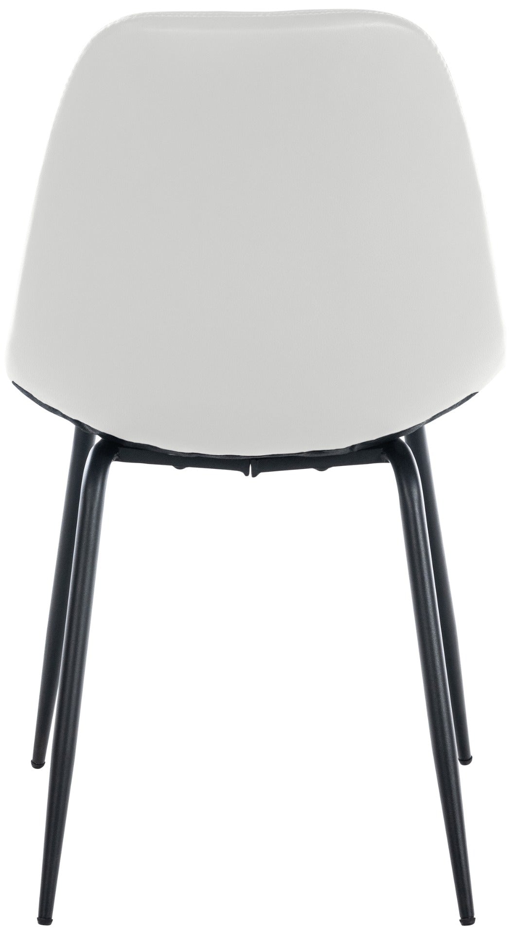 Set van 2 Eetkamerstoelen Tom wit,Kunstleer weiß