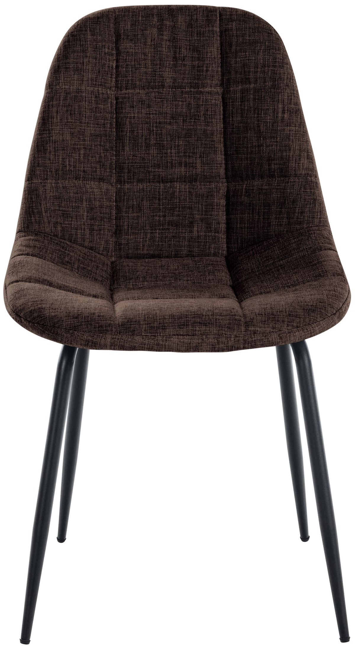 Set van 2 Eetkamerstoelen Tom bruin,Stof braun