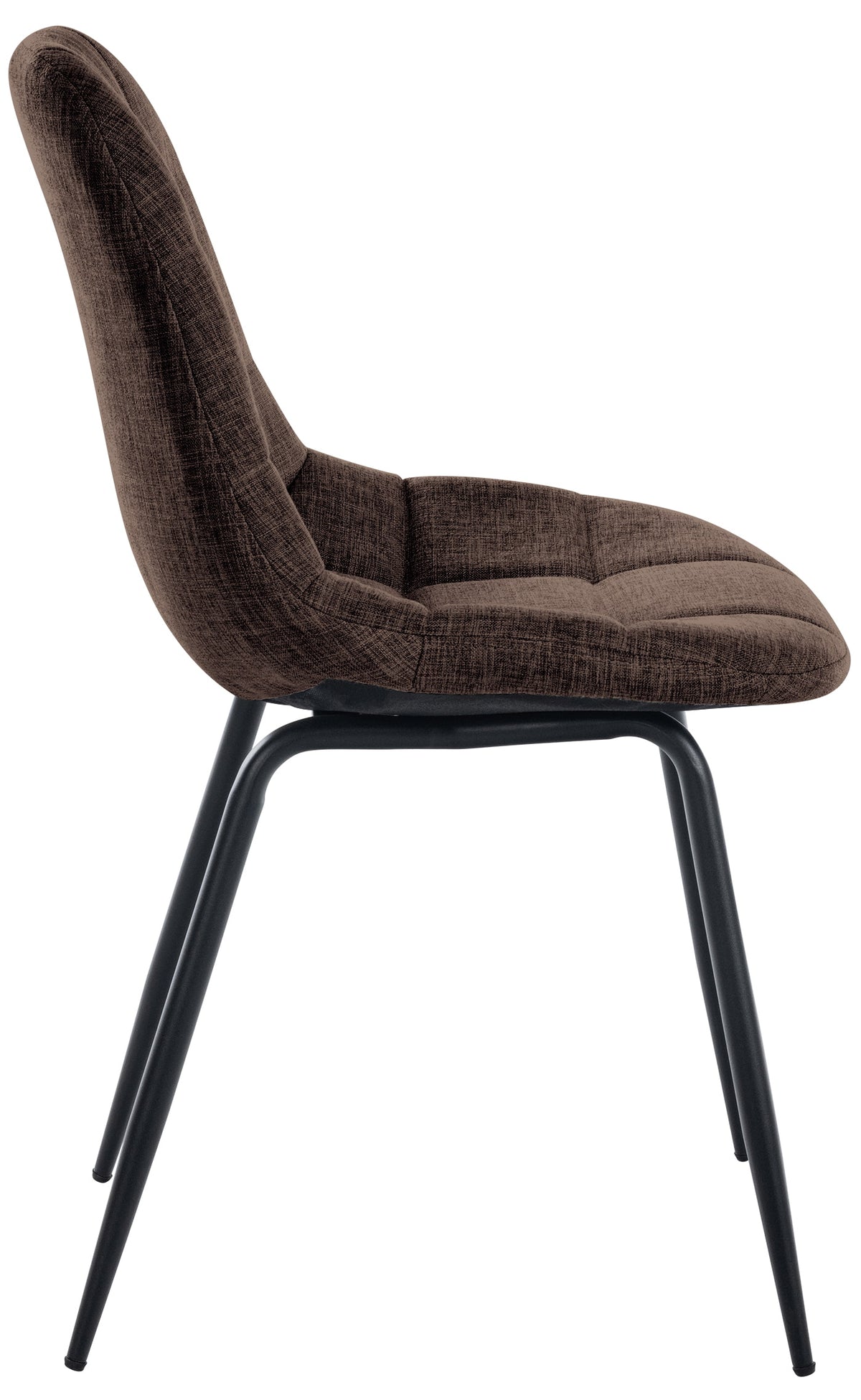 Set van 2 Eetkamerstoelen Tom bruin,Stof braun