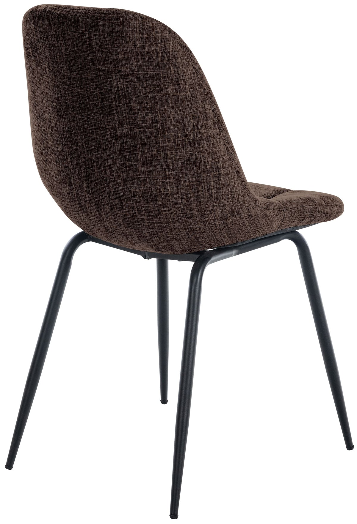 Set van 2 Eetkamerstoelen Tom bruin,Stof braun