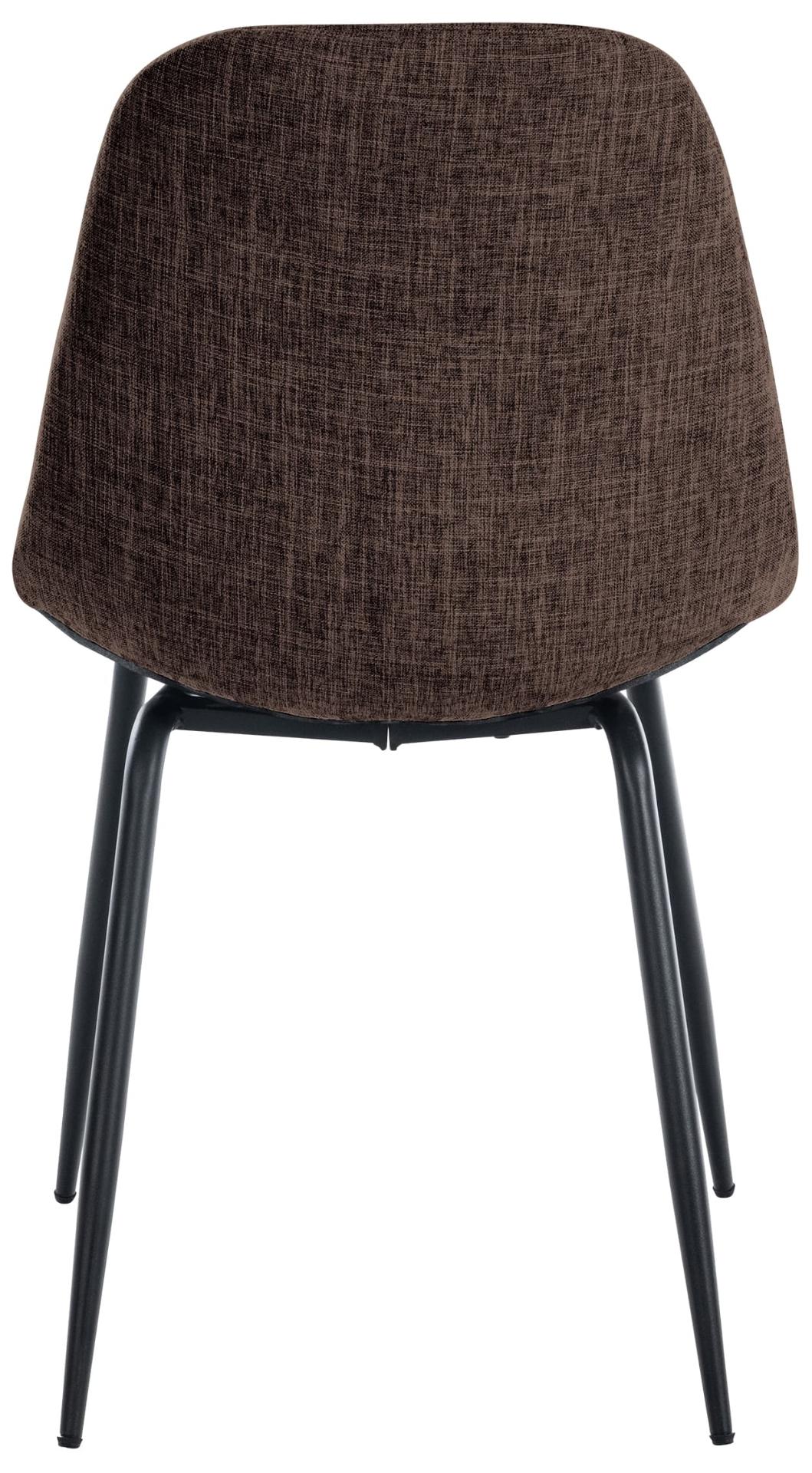 Set van 2 Eetkamerstoelen Tom bruin,Stof braun