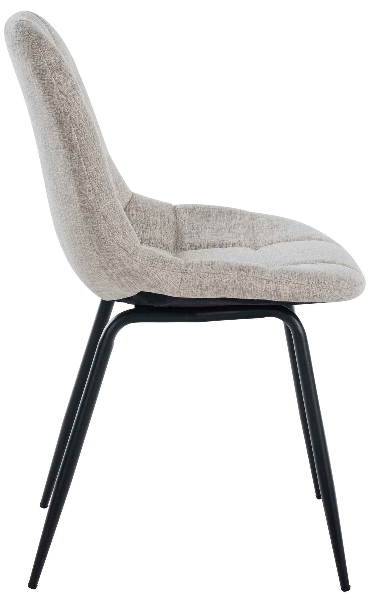 Set van 2 Eetkamerstoelen Tom creme,Stof creme