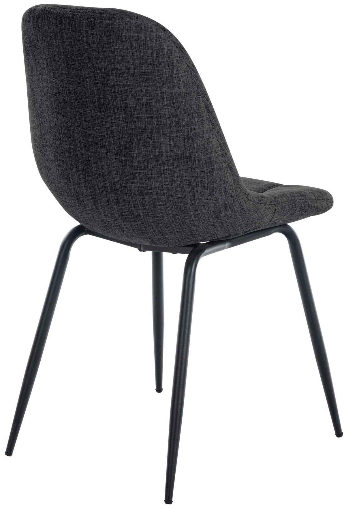 Set van 2 Eetkamerstoelen Tom donkergrijs,Stof dunkelgrau