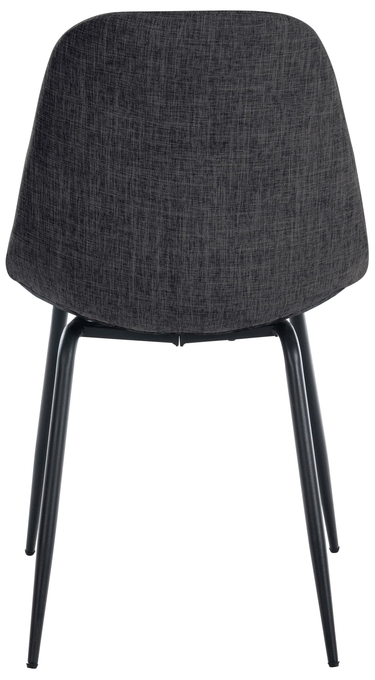 Set van 2 Eetkamerstoelen Tom donkergrijs,Stof dunkelgrau