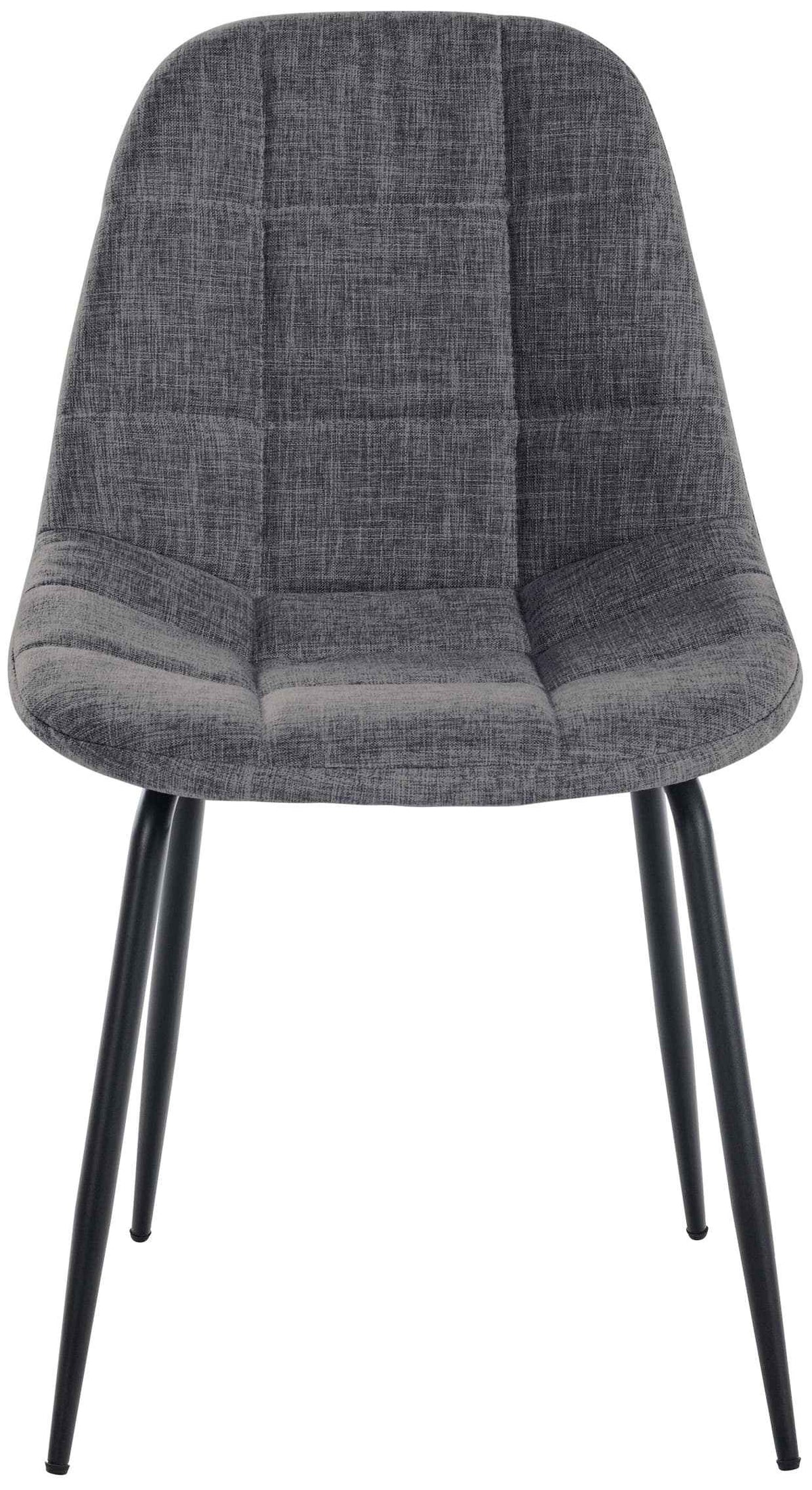 Set van 2 Eetkamerstoelen Tom licht grijs,Stof hellgrau