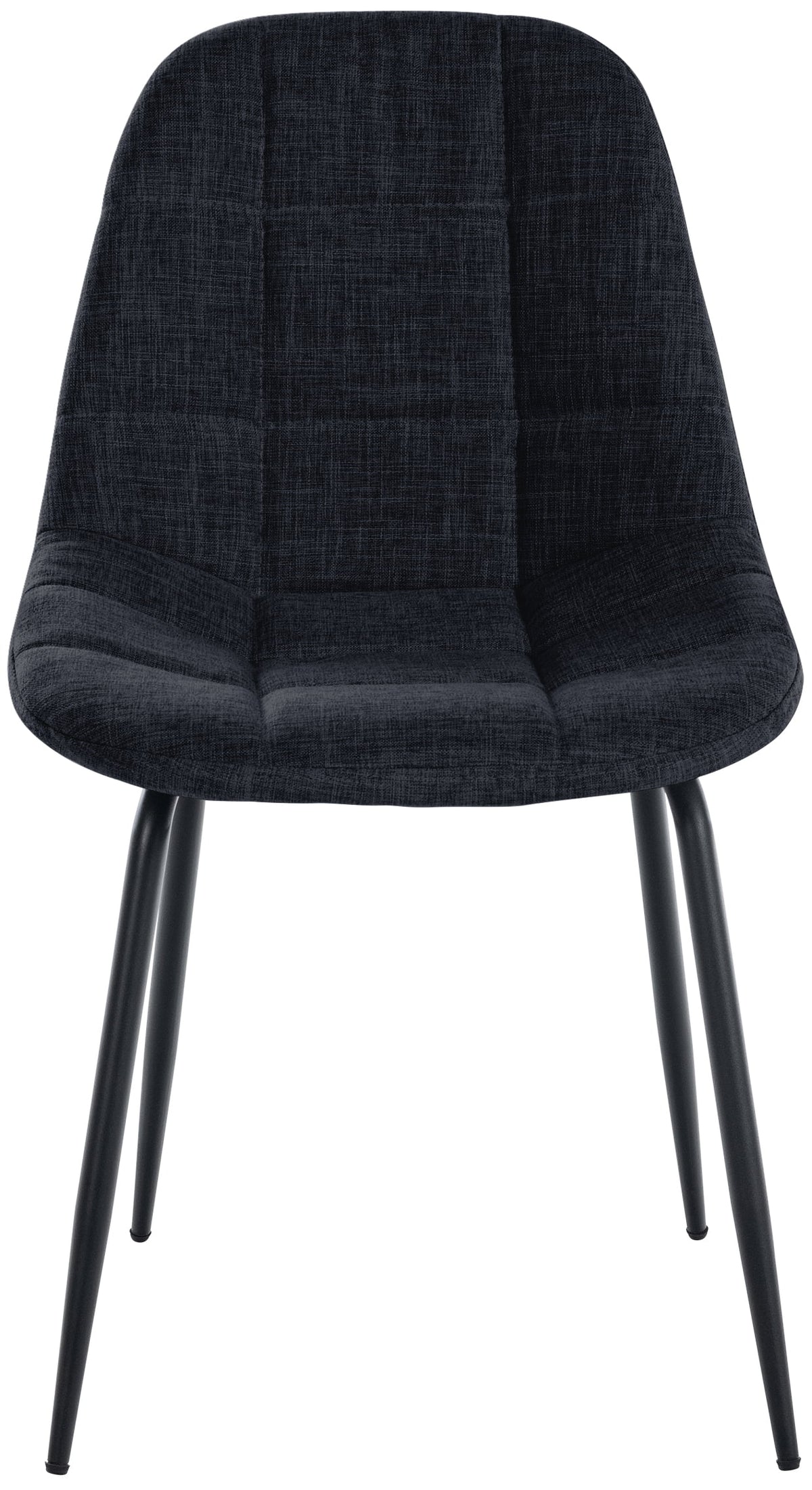 Set van 2 Eetkamerstoelen Tom zwart,Stof schwarz
