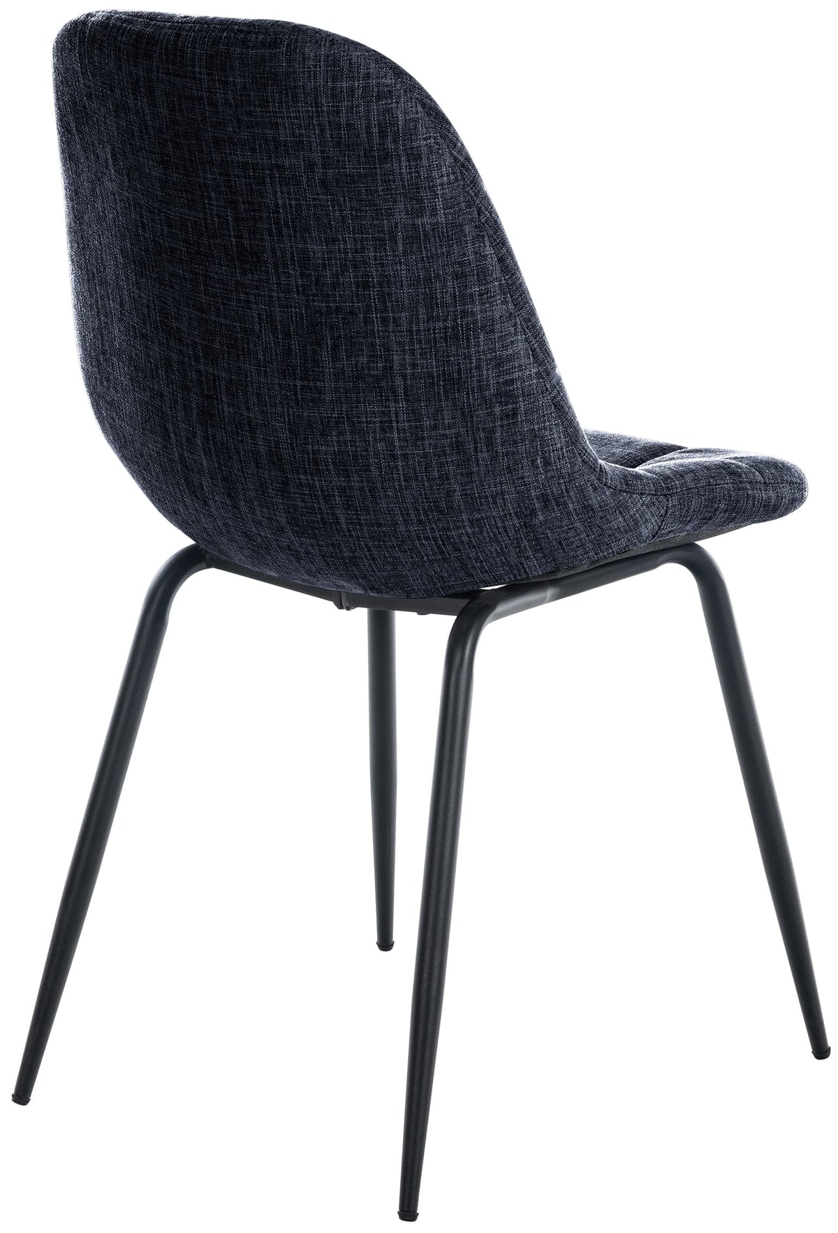 Set van 2 Eetkamerstoelen Tom zwart,Stof schwarz