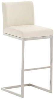 Barkruk Paros Kunstleer creme creme