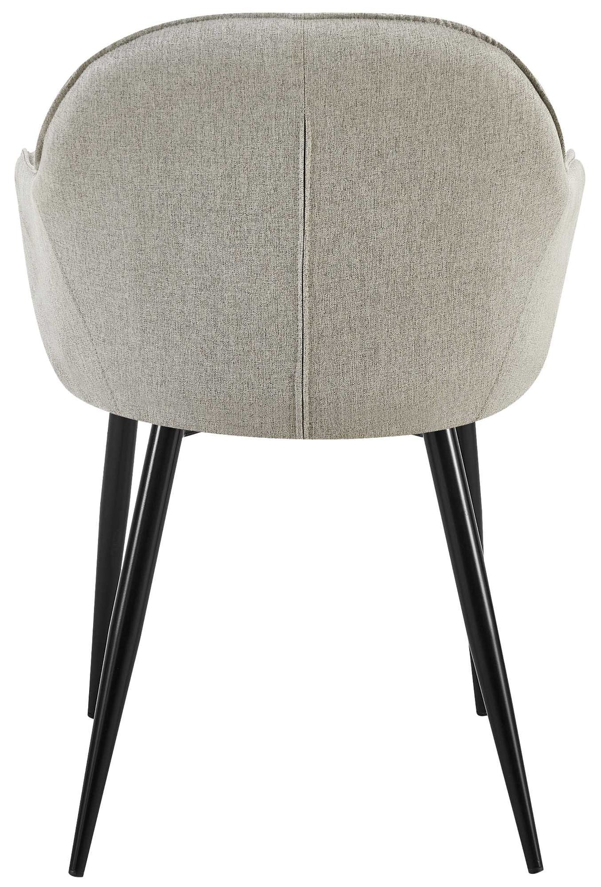 Set van 2 Eetkamerstoelen Boise Stof grijs grau