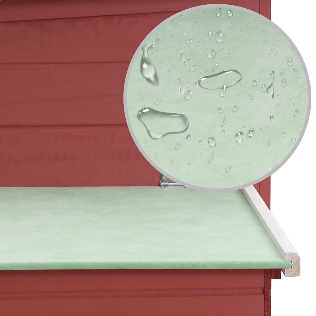 vidaXL Kippenhok met nachthok hout bruin - Aashly