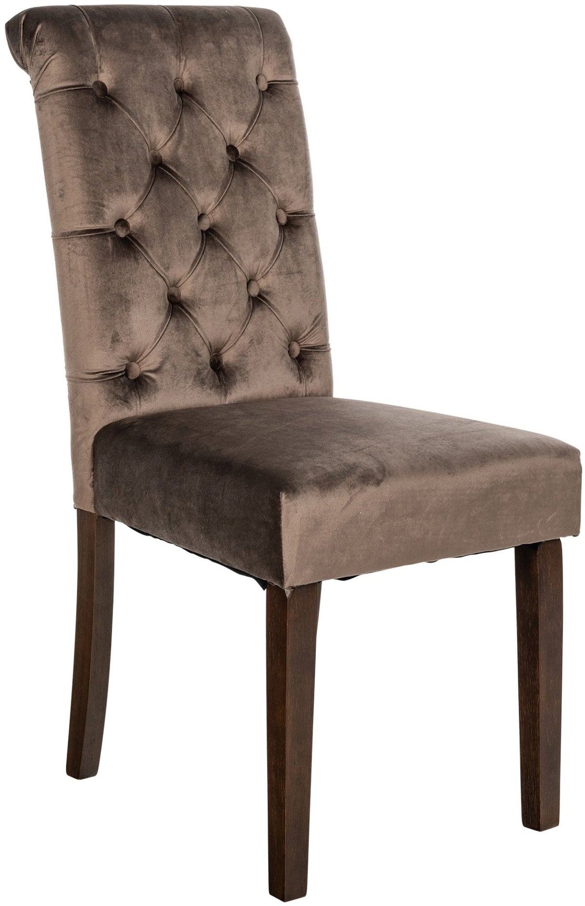 Eetkamerstoel Lisburn bruin,Fluweel braun