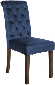Eetkamerstoel Lisburn blauw,Fluweel blau