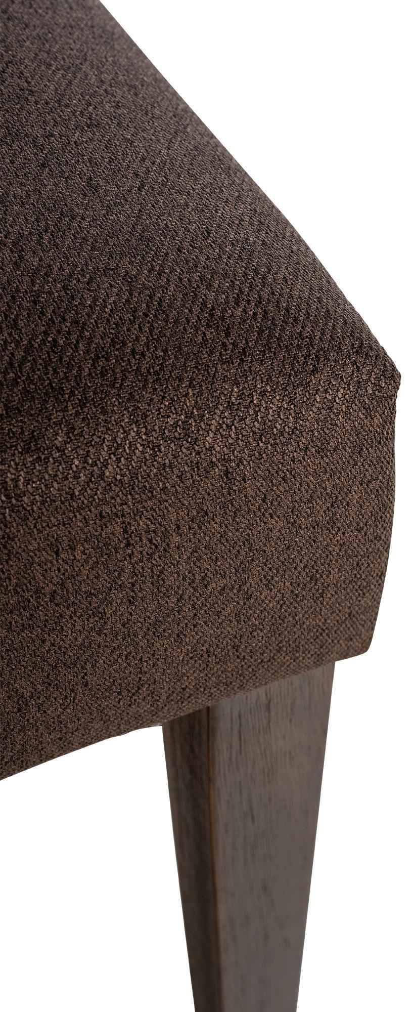 Set van 2 Lisburn eetkamerstoelen bruin,Stof braun