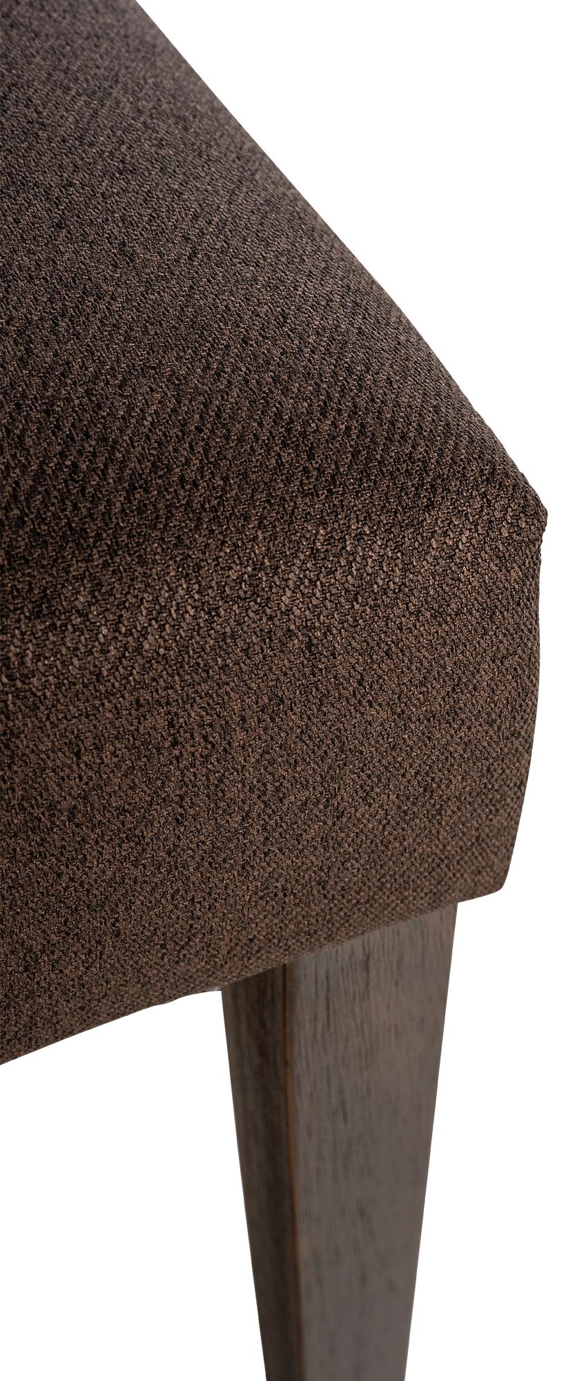 Set van 2 Lisburn eetkamerstoelen bruin,Stof braun