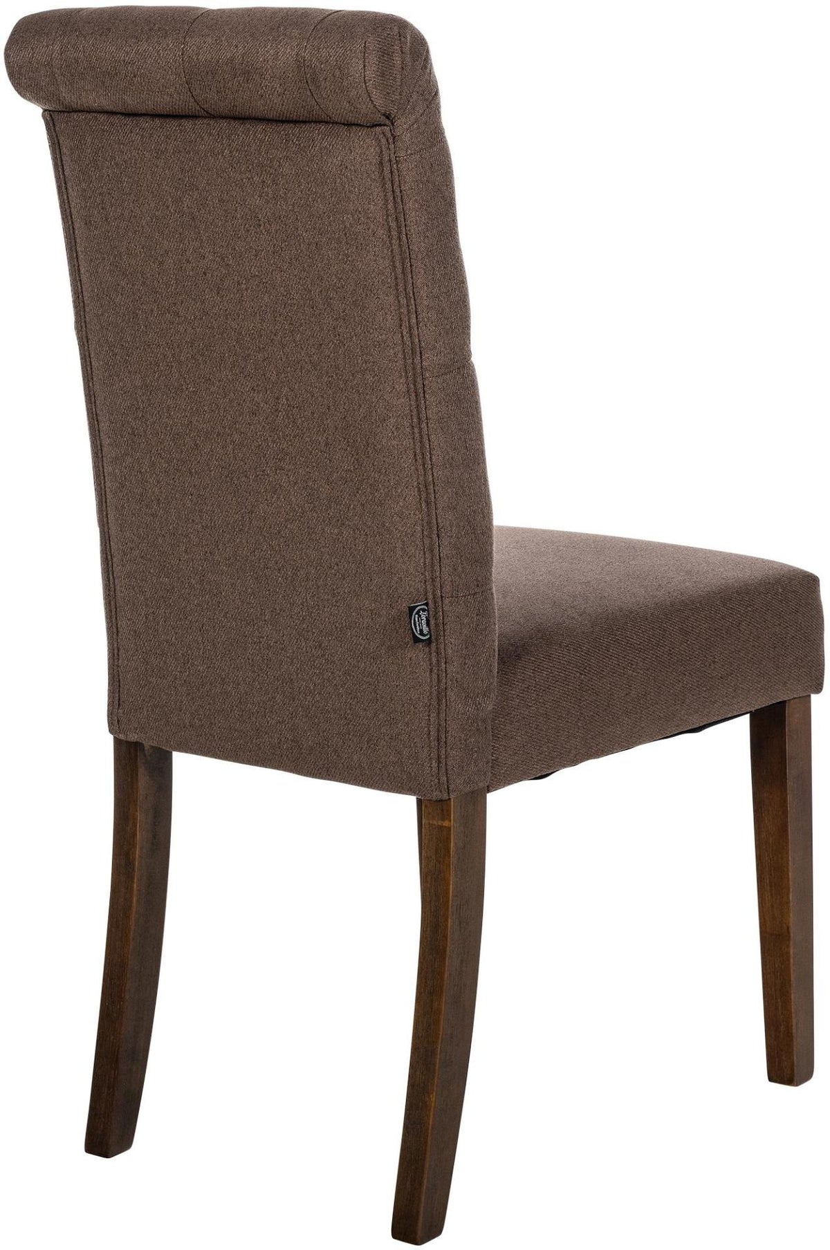Set van 2 Lisburn eetkamerstoelen bruin,Stof braun