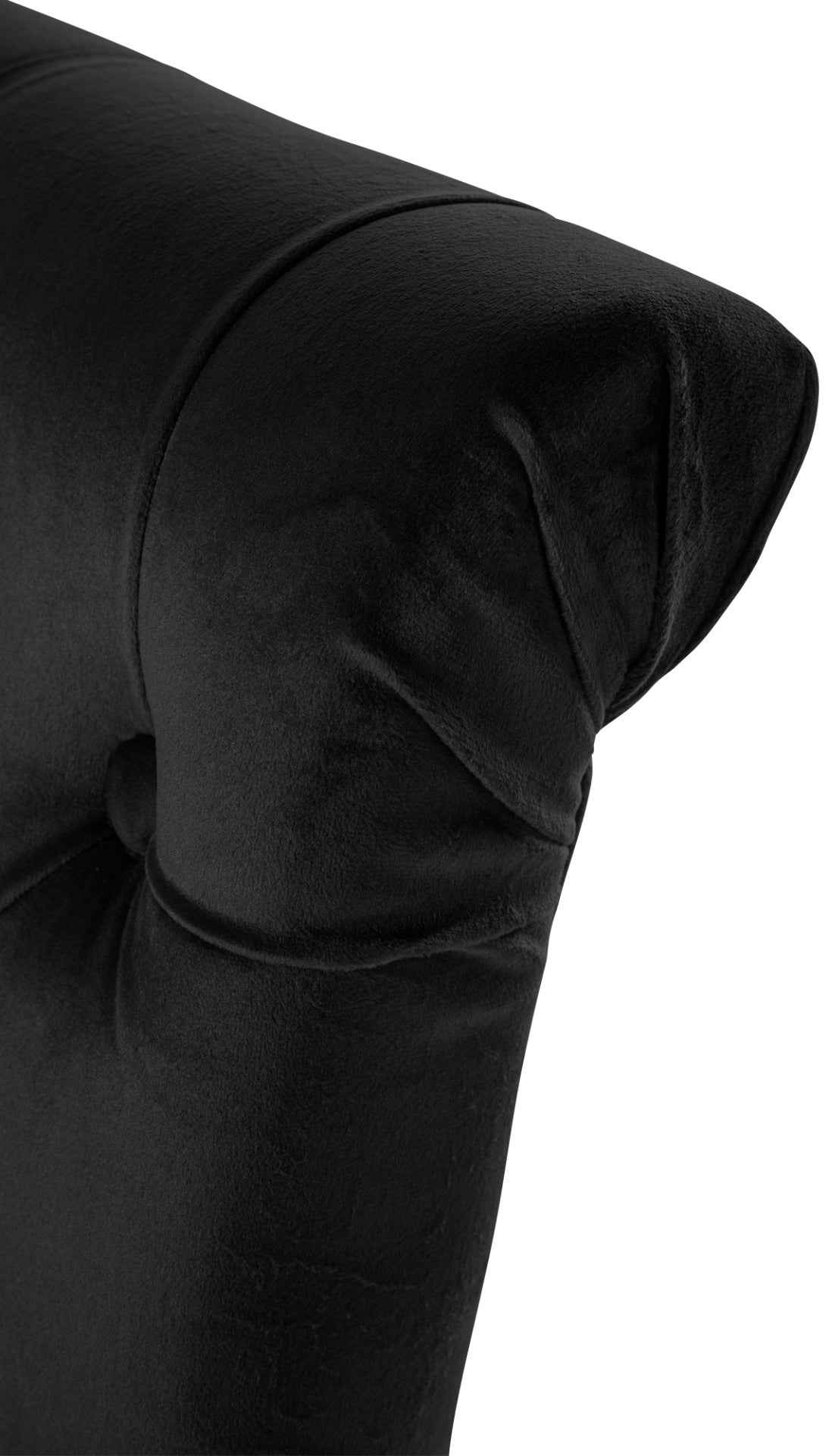 Set van 2 Lisburn eetkamerstoelen zwart,Fluweel schwarz