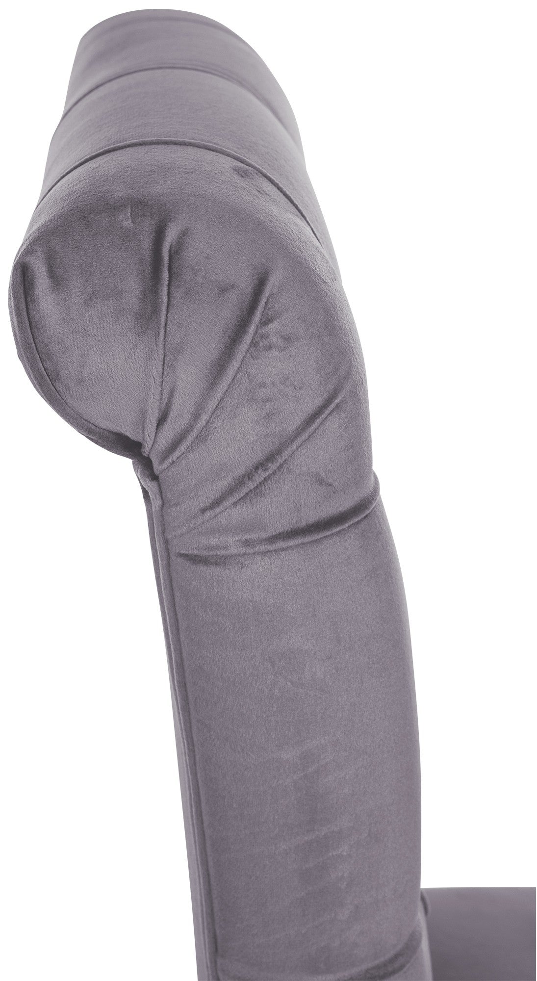 Set van 2 Lisburn eetkamerstoelen donkergrijs,Fluweel dunkelgrau