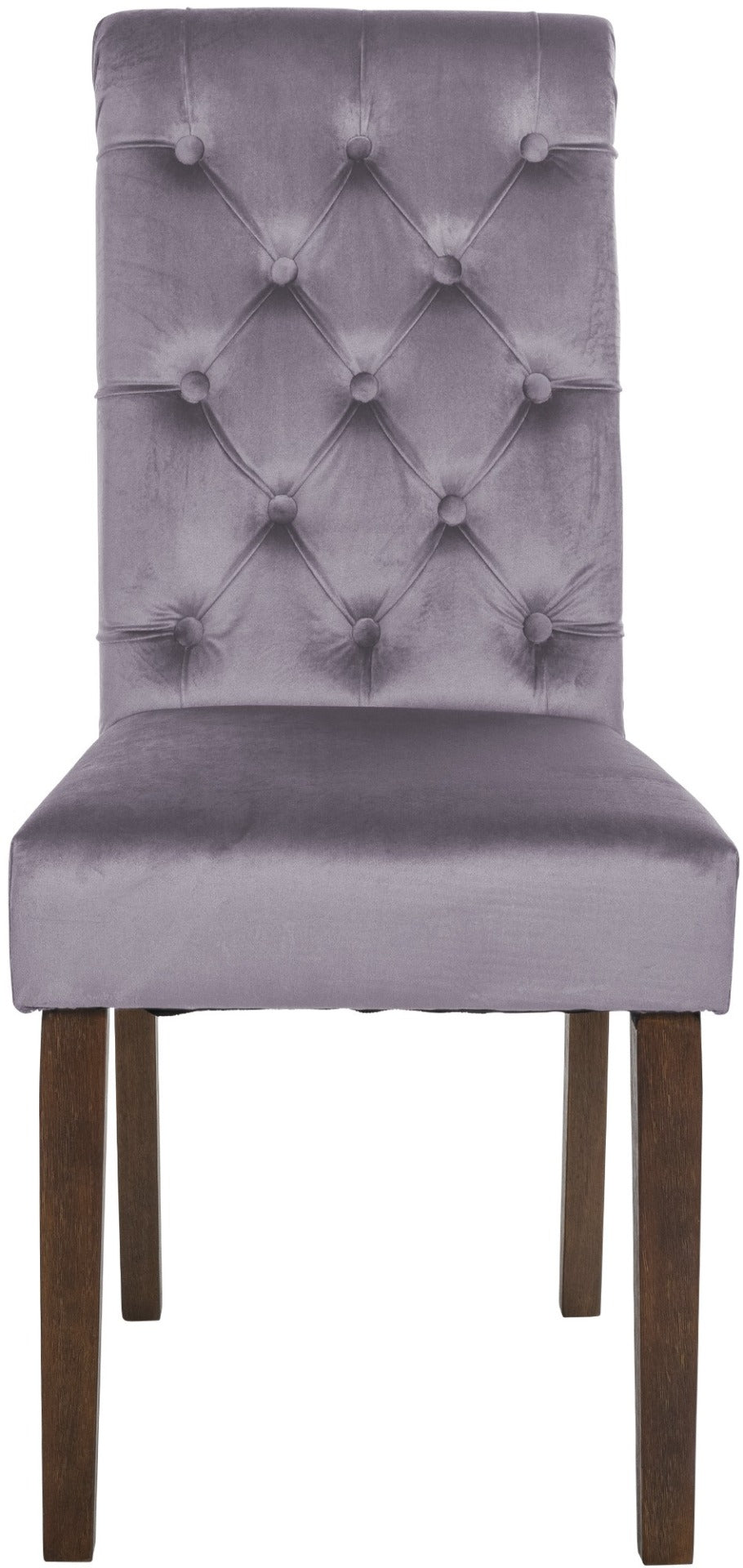 Set van 2 Lisburn eetkamerstoelen donkergrijs,Fluweel dunkelgrau