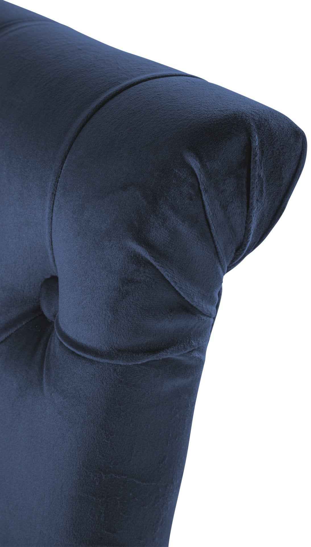 Set van 2 Lisburn eetkamerstoelen blauw,Fluweel blau