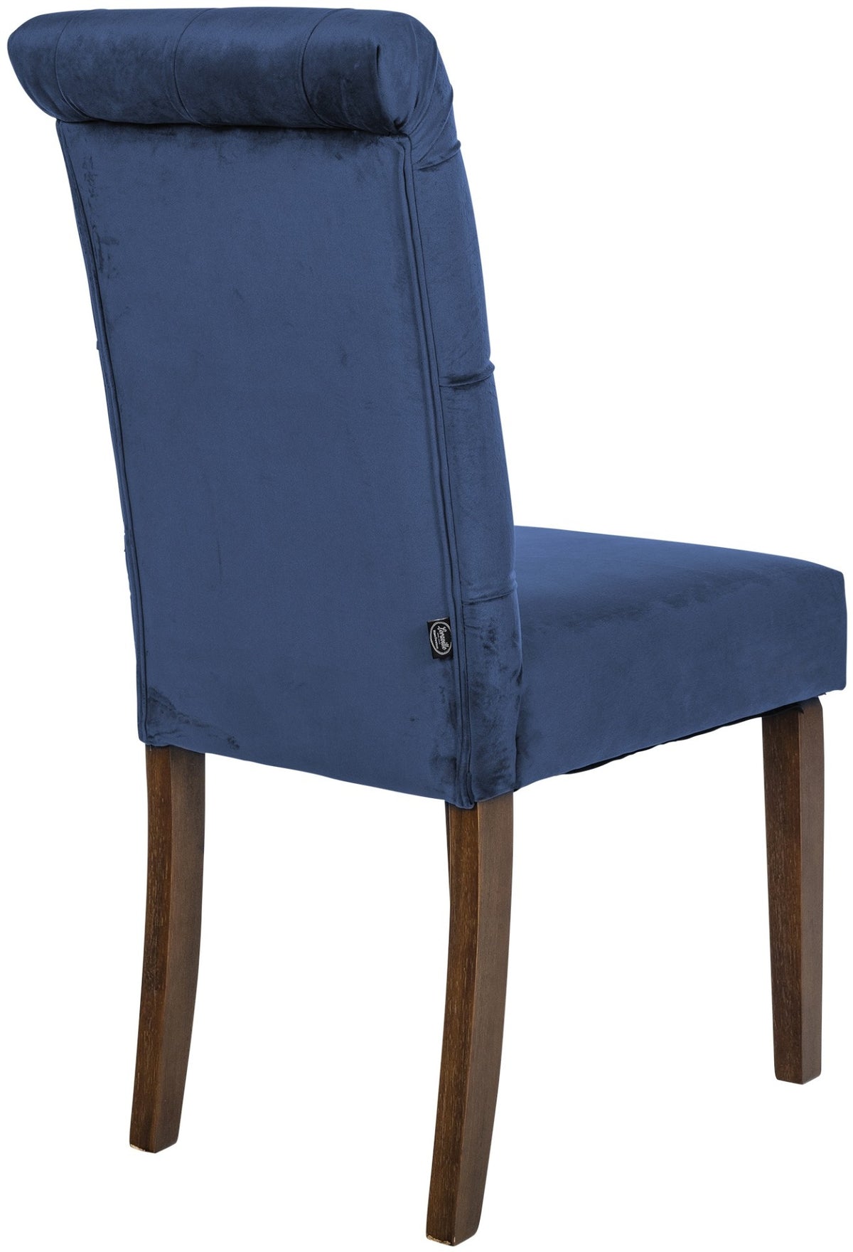 Set van 2 Lisburn eetkamerstoelen blauw,Fluweel blau