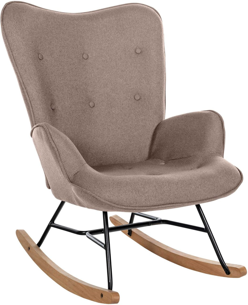 Schommelstoel Sanka Stof taupe taupe