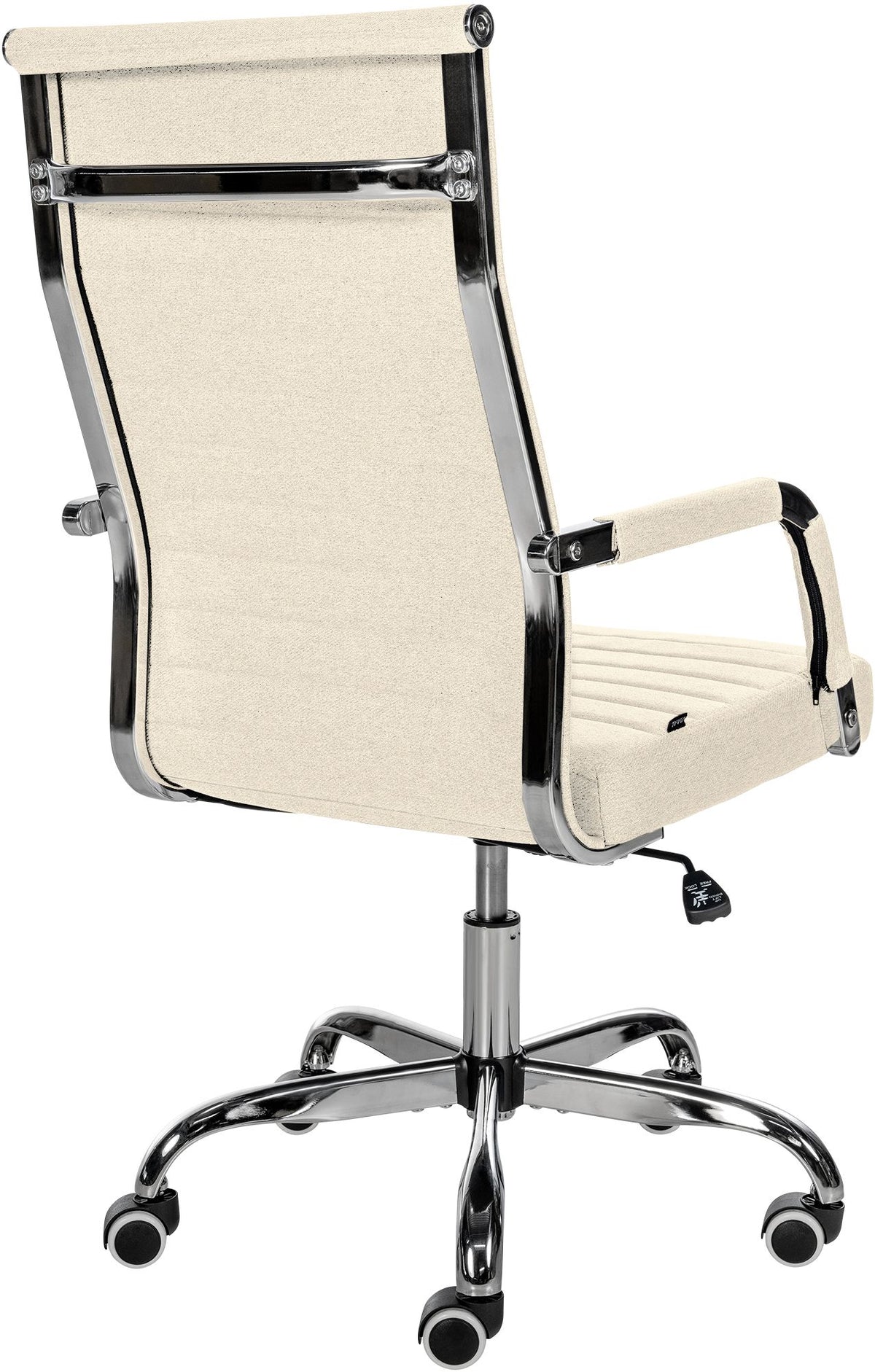 Bureaustoel Amadora kunstleer creme,Stof creme