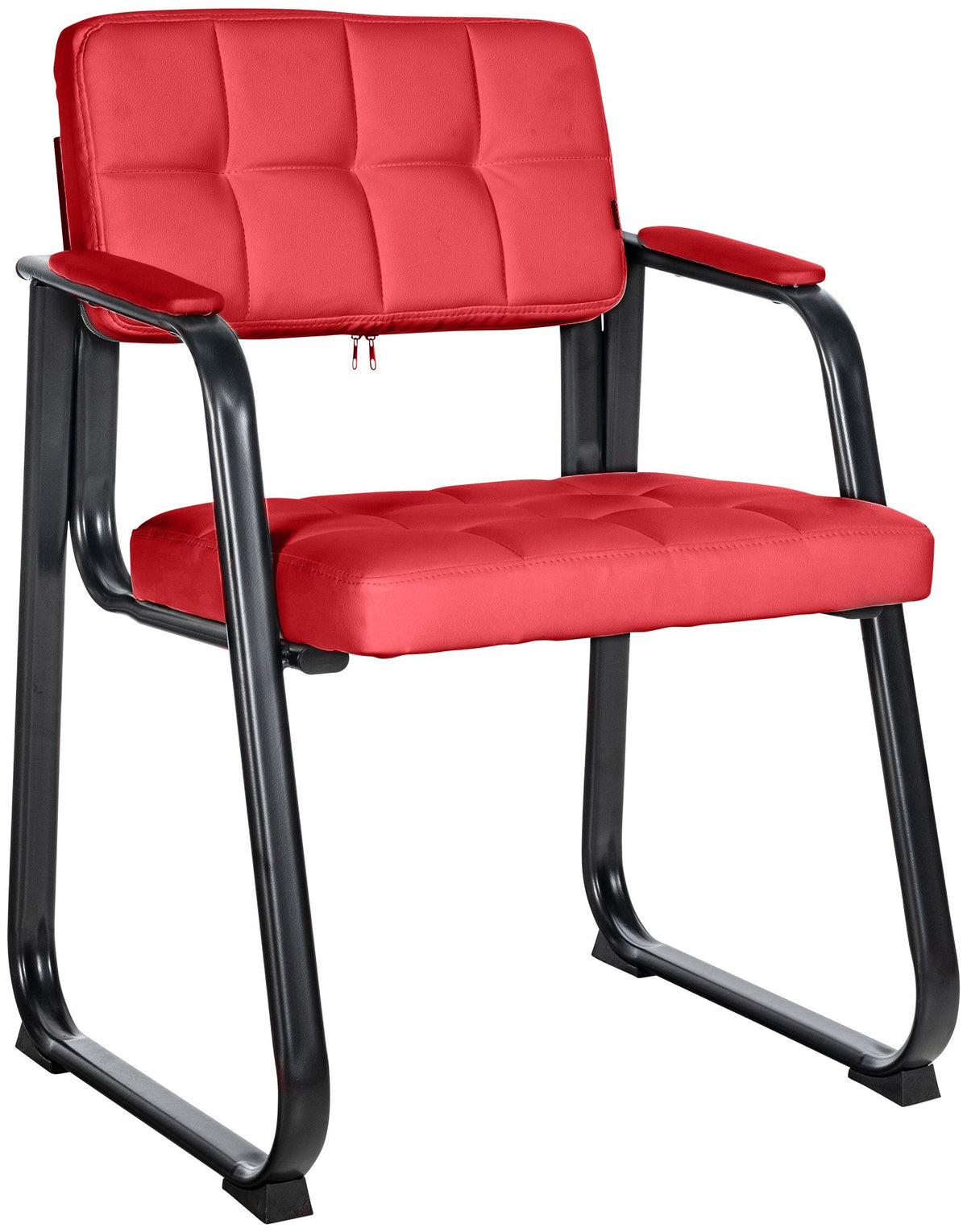 Bezoekersstoel Canada B Kunstleer rood rot