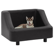 vidaXL Hondenbank 67x52x40 cm kunstleer zwart