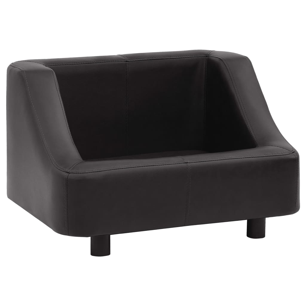 vidaXL Hondenbank 67x52x40 cm kunstleer zwart