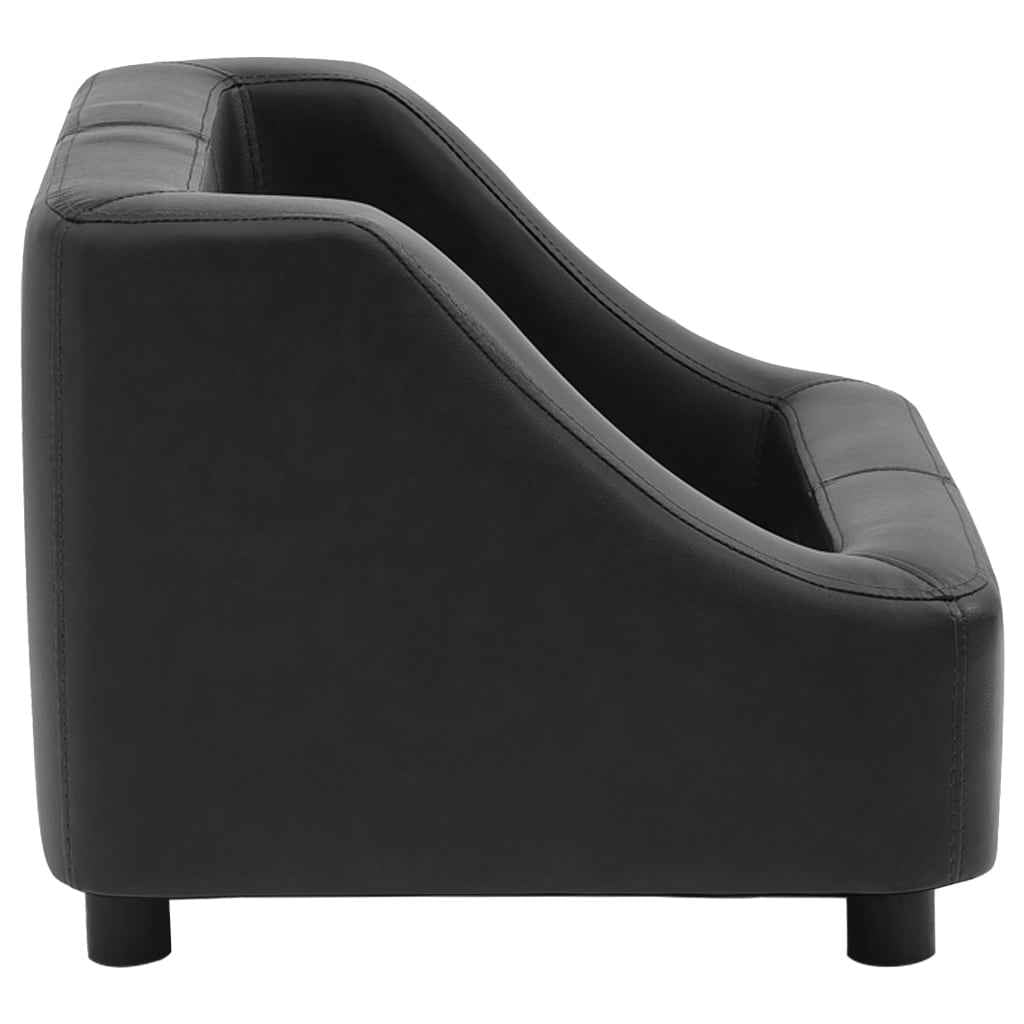 vidaXL Hondenbank 67x52x40 cm kunstleer zwart