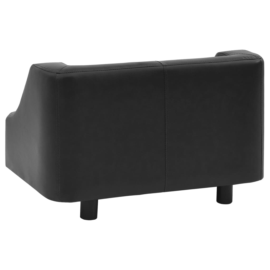 vidaXL Hondenbank 67x52x40 cm kunstleer zwart