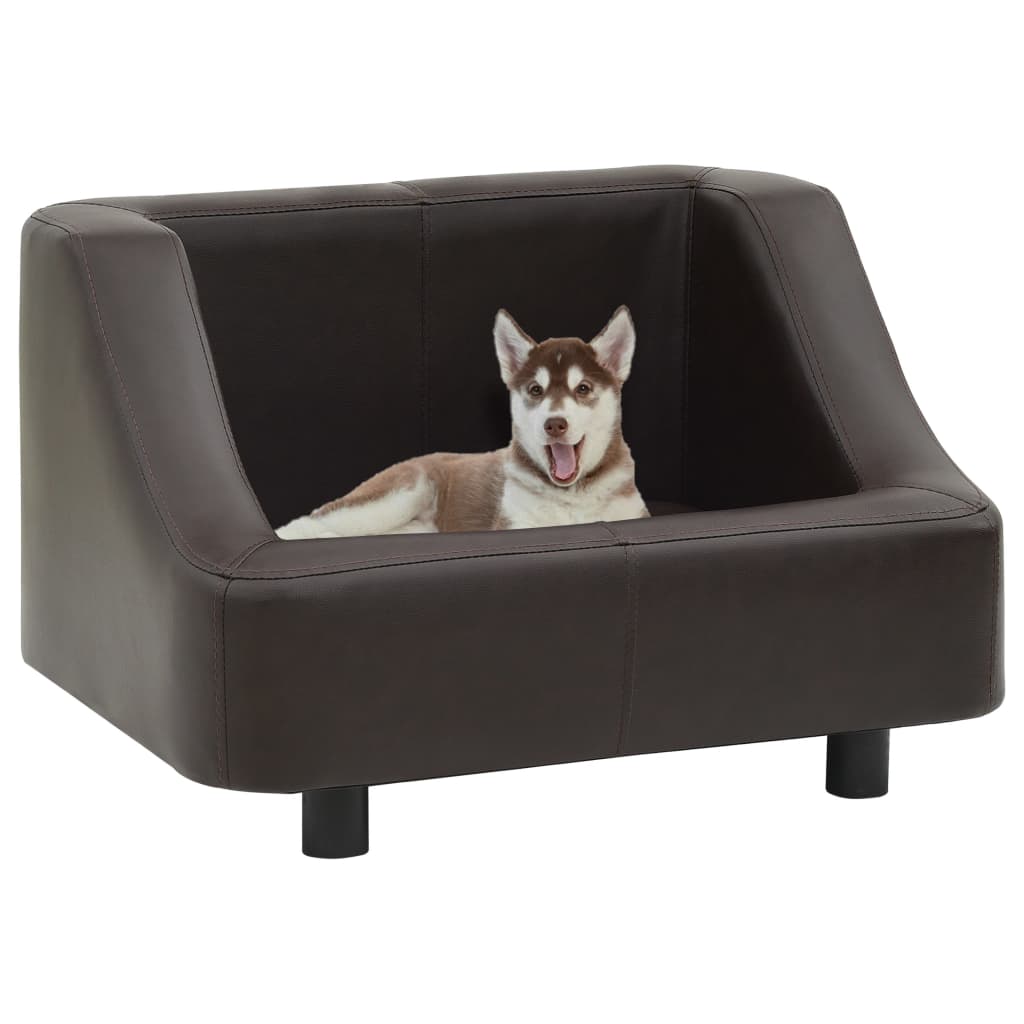 vidaXL Hondenbank 67x52x40 cm kunstleer zwart